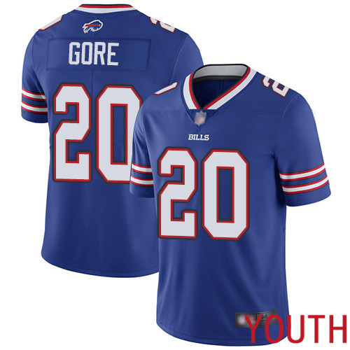 Youth Buffalo Bills #20 Frank Gore Royal Blue Team Color Vapor Untouchable Limited Player NFL Jersey